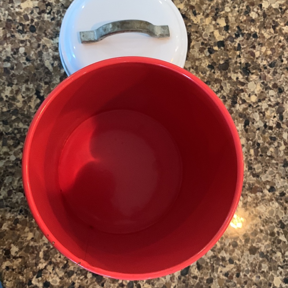 Red Coffee Tin - Picture 3 of 3